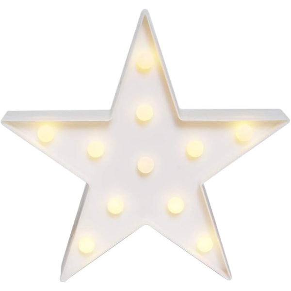 Nydelig Star Batteridrevet LED Nattlys for Baby Room Marque