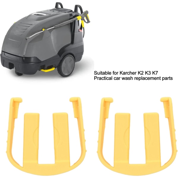 5-pack biltvätt högtrycksslang snabbkoppling bil tvätt spänne C-klämma reservdel för Karcher K2 K3 K7 - gul, 4,2 cm * 4,2 cm