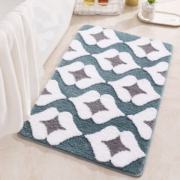 1pc Pretty Non-Slip Bath Mat,Extra Soft Bathroom Rug,Machine Wash