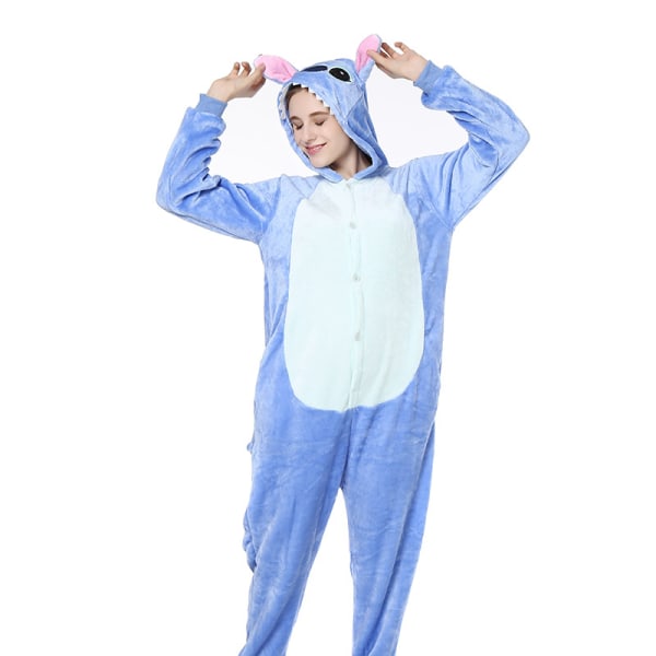 One Piece Flanell Pyjamas Voksen Pyjamas (størrelse S)