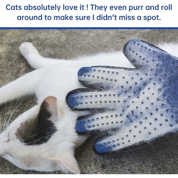 Grooming handske för husdjur, massagehandske för husdjur, hundhandske, kattborstehandske