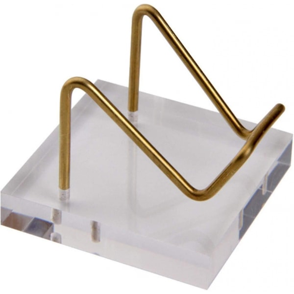 Fossil Display Stand - Metal Arm Stand Staffeli Med Transparent Base, Velegnet Til