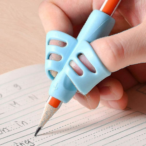 Barnens fingerguide, 8-pack flerfärgade grepp ergonomiska pennor