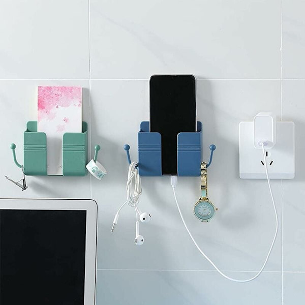 3-pack mobiltelefon väggfäste hållare, smartphone laddningsstativ,