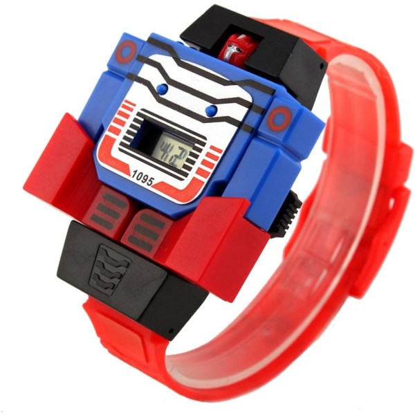 Pojkar Flickor Barn Digital Pu Klocka Transformers Bumblebee