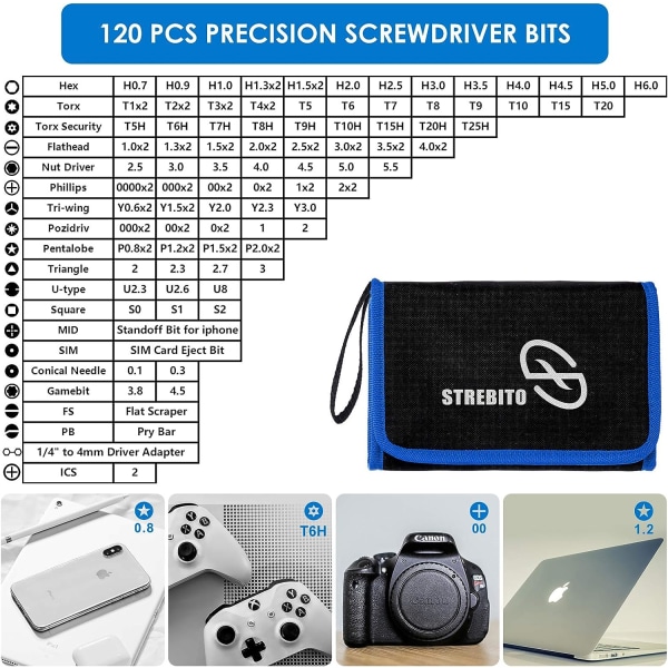 Screwdriver Sets 142-Piece Electronics Precision Screwdriver with