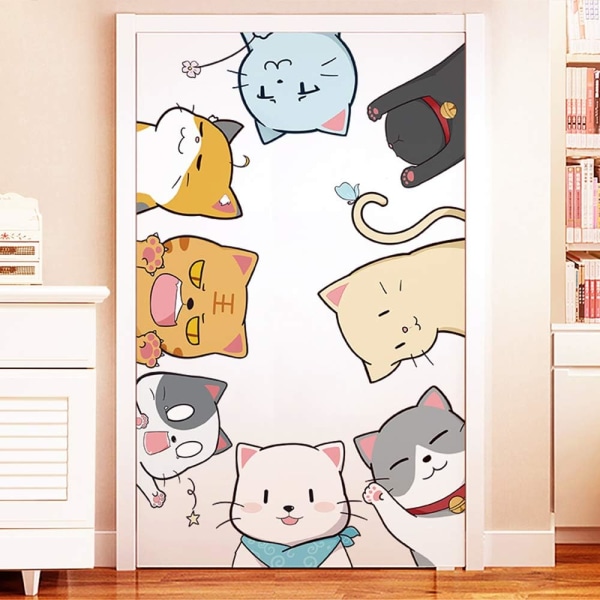 Kitten seinätarrat, anime lastenhuoneen seinätaide, baby seinämaalaukset, d