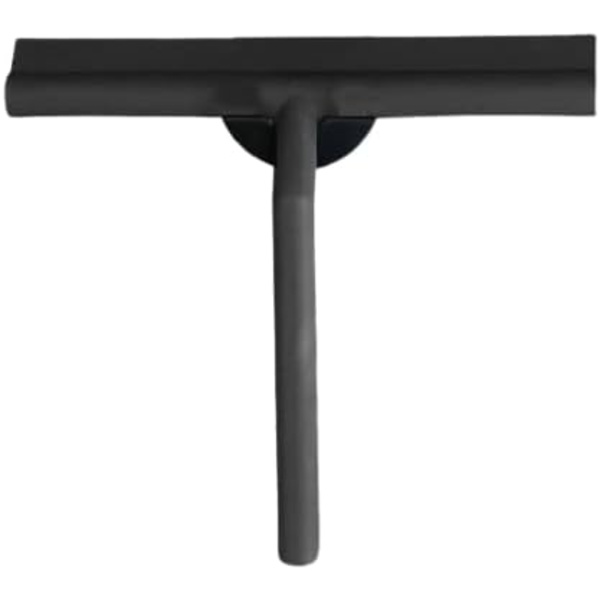 Minismus duschskrapa - duschdragskrapa - för badrum, kakel, spegel, fönster - 21 cm med magnetisk hållare ingen borrning - modern design i elegant svart