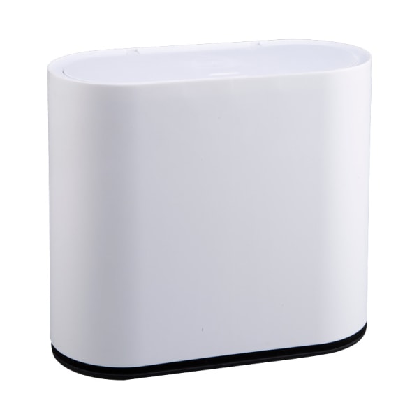 Plastdesign køkkenbordskasse med trykknaplåg (hvid)