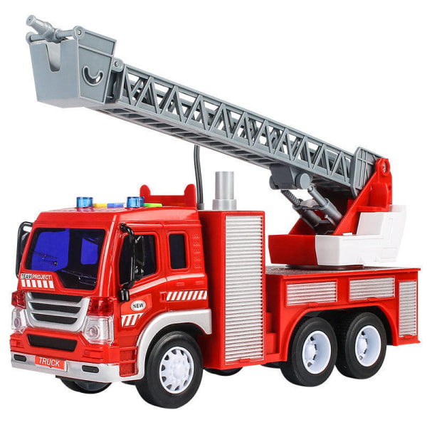 Children's fire truck Sound and light toy with extendable ladder