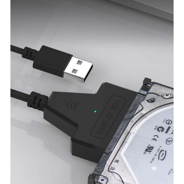 USB-SATA-sovitinkaapeli 2,5 tuuman SSD/HDD-asemille, ulkoinen SATA