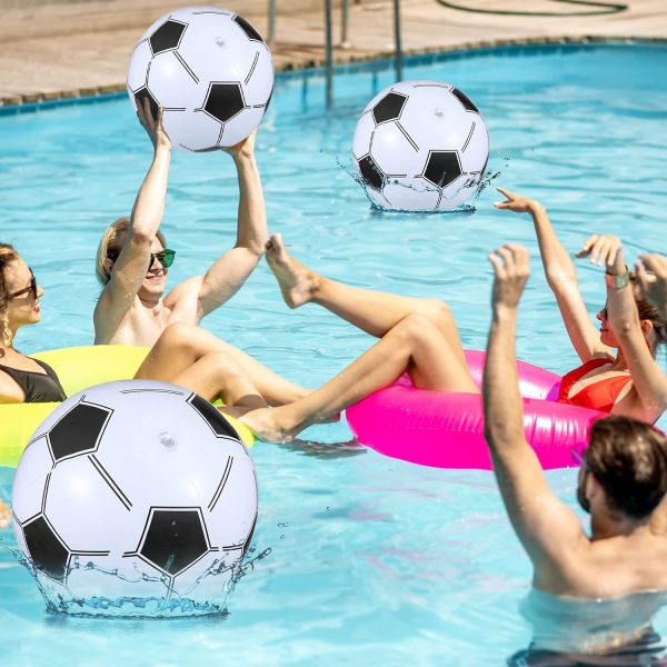 3 st uppblåsbara strandbollar 16 tum strandbollar för sommarstrand