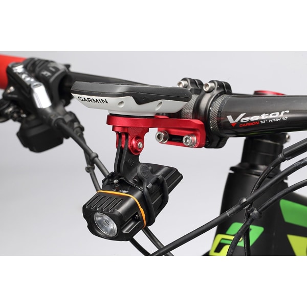 Best Tek Garmin Edge förlängt stöd, GoPro cykelstyre fäste konsol för NiteRider adapter, GoPro Sports Action Camera, Svart