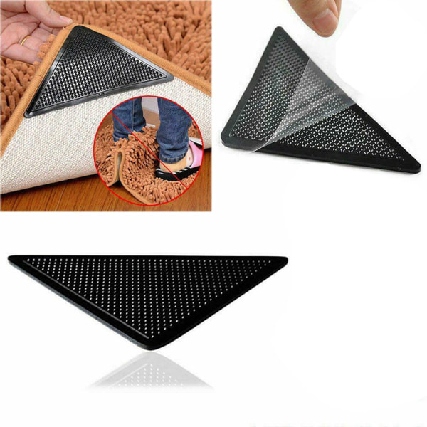 4-pack halkfria mattor för mattor, halkfria mattunderlägg för parkettgolv, halkfria matttejp för mattor, halkfria mattor för att hålla din matta på plats