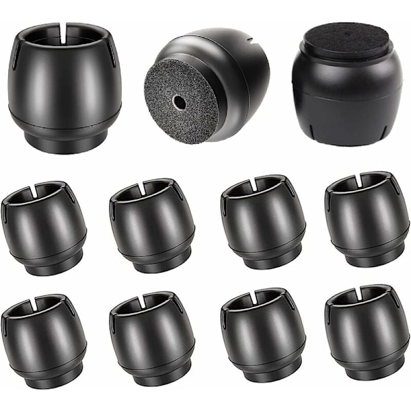 Stolskyddsben, Silikonstolsbensskydd, 12 st Runda stolsbensskydd för stolsben, för runda ben 17-21 mm Skyddar mot repor - 17-21 mm