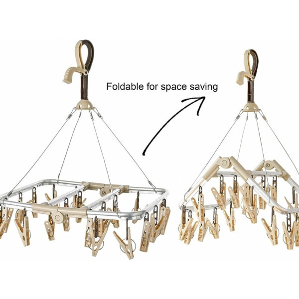 Sock Drying Rack 20 Pegs Anti-rust Sock Drying Rack Underwear Soc