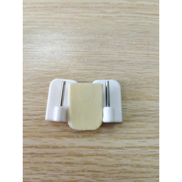 Set med 50 självhäftande gardinstångskrokar - 2,4 x 1,7 cm - Vita