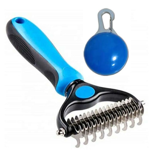 Pet Grooming Brush for Dogs/Cats, 2 in 1 Deshedding Tool & Dematt