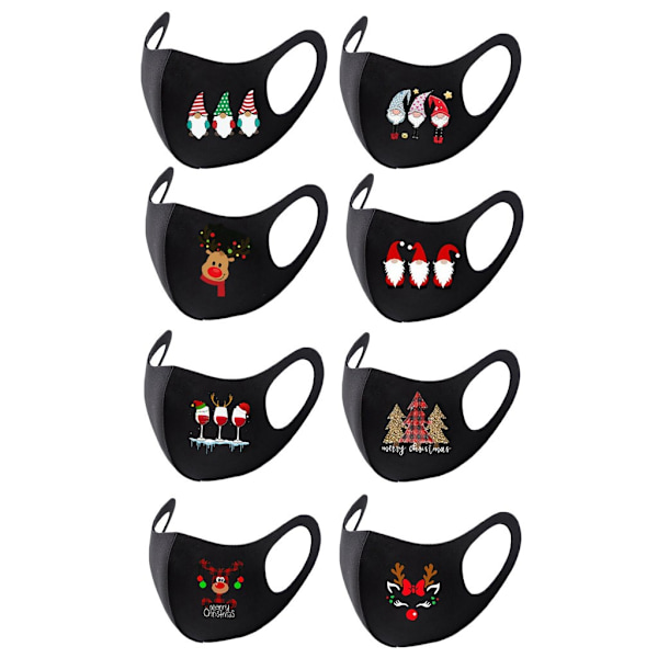 Ansiktsmask Unisex Barn Vuxen Halloween Jul Utomhus Vindtät Dimmig Haz