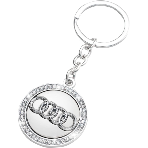 Audi key chain car logo key ring diamond accessories suitable for