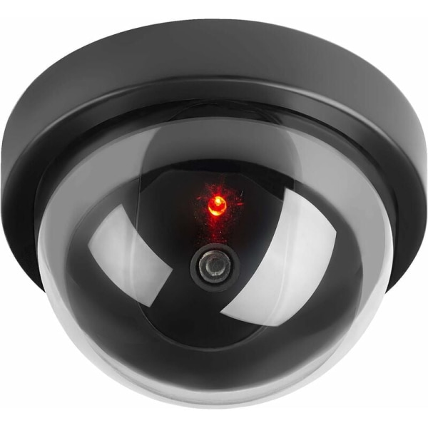 Dummy-kameror, falsk säkerhets-CCTV-kupolkamera med LED-blinkande L