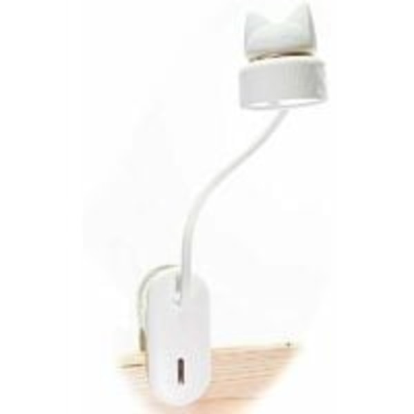 Flexibel KLÄMMA LAMPA med nattlampa / Med USB uppladdningsbar batte