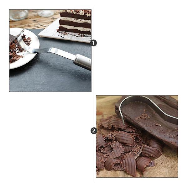 Ost- och chokladskrapa i rostfritt stål