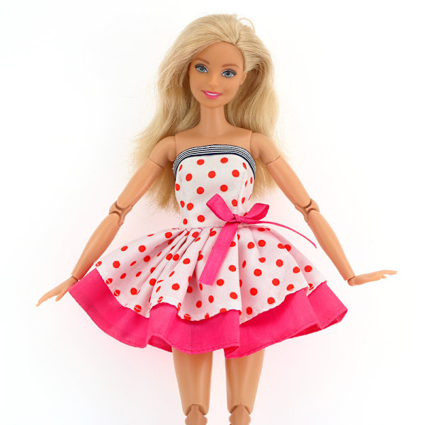 4 st 30 cm dockkläder Barbabia Dressup Fashion Mini kjolar Casual klänningar klänningar