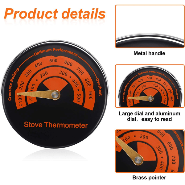 Magnetisk komfurtermometer Pejs Fan Pejs Termometer Fi