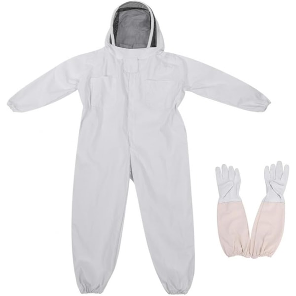 Beekeeping Suit Professional Anti Bee Protective Equipment with Long Gloves