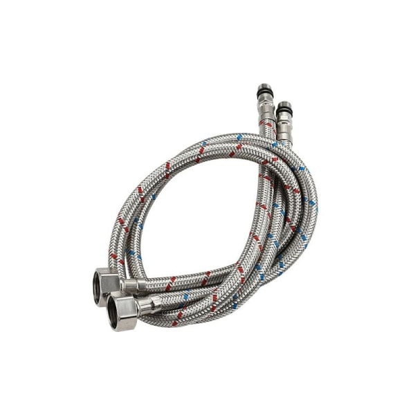 G 3/8 Lengde 60 cm Pansret tilkoblingsslange for kran, fleksibel vannslange