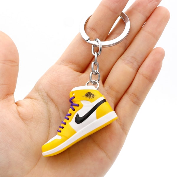 3d Mini Air Sneaker Keychain Aj Modell Skor Nyckelring Pojke Män Ryggsäck Hänge