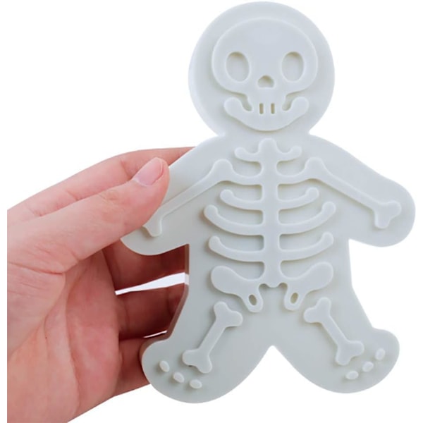 Halloween Dödskalle Pepparkaksmän Biscuit Cutter 3D Fondant Biscuit Mold Baki