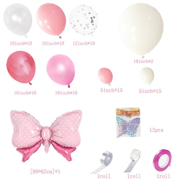 Vaaleanpunaiset ilmapallot, pakkaus vaaleanpunaisia ​​ilmapalloja, pastellinpunaisia ​​ilmapalloja, hopeaa