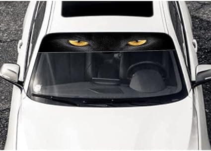 Bilstickers, 3D Vargstickers för Vindruta, Personliga Bilstickers