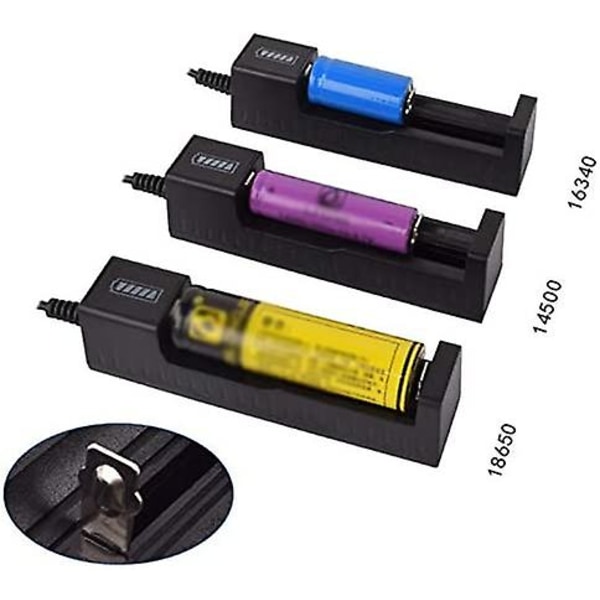 3,7v litiumbatteri USB laddare Bländande ficklampa tillbehör,