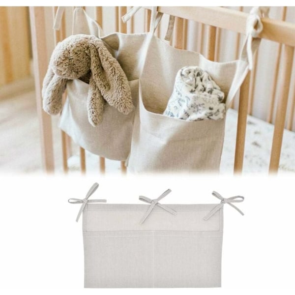 Baby Crib Organizers, Baby Crib hængende opbevaringstaske med 2 lommer
