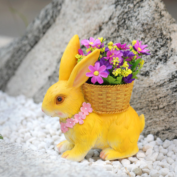 Succulenter Krukväxt Simulerad Kanin Blomkruka Prydnad Blomkruka