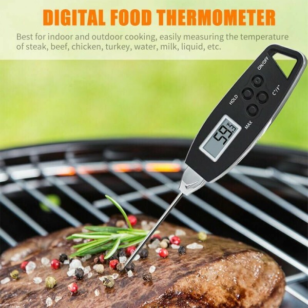 Kjøkkenmattermometer, BBQ vanntett matnåltermometer