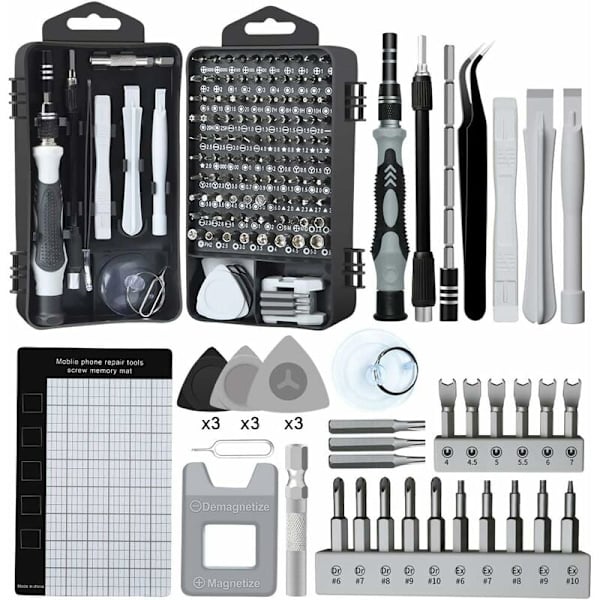 138-i-1 Mini Precision Skruvmejsel Magnetisk Minnesats för Fixering