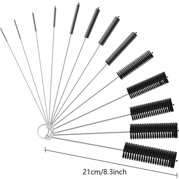 13 Pcs Nylon Tube Cleaning Brush Cleaning Brushes for Multiple Si