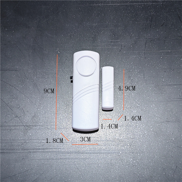 Pack Mini Fönsterdörrlarmdekal med Trådlös Magnetisk Sensor 90dB - Wi