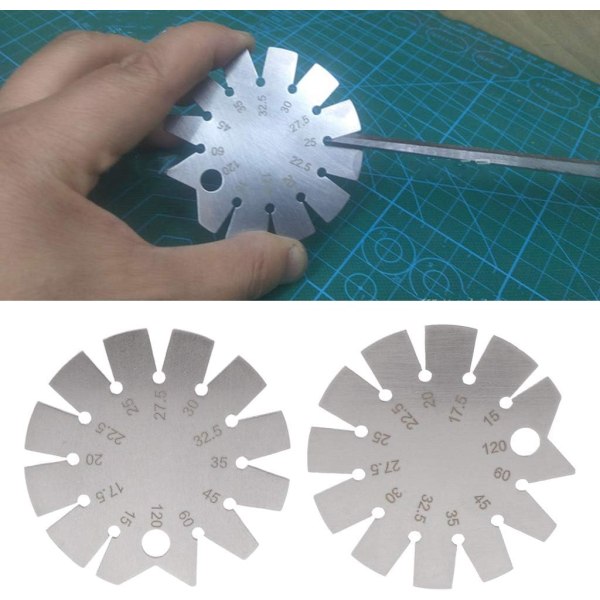 15 Gauge Verktøy -120° for Rustfritt Stål Fasemåler Vinkelmålere