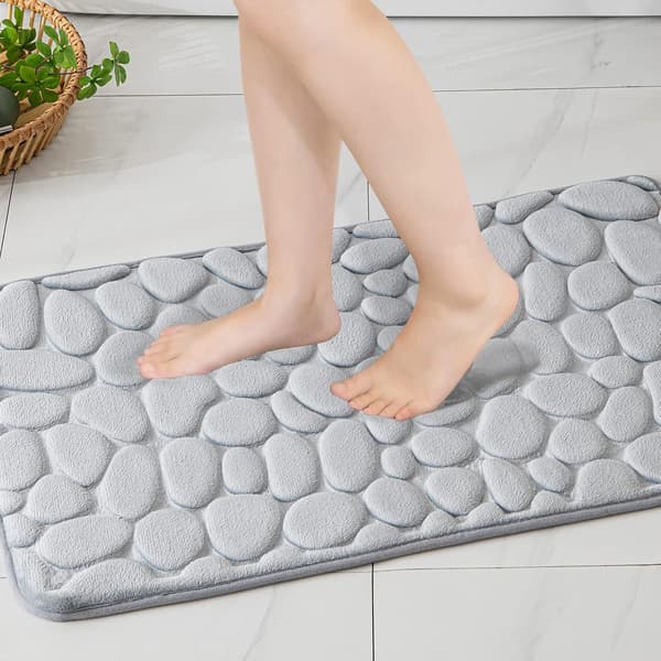 Bademåtte Indgangsmåtte Memory Foam Hydrofil Pebble Design Super