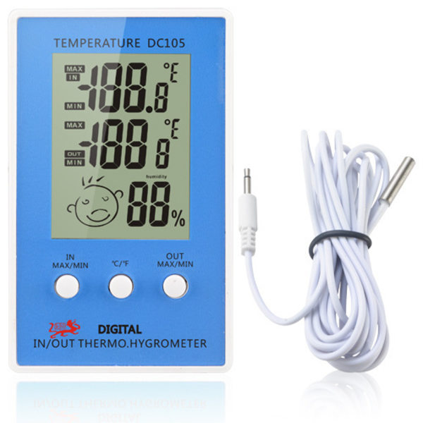 Digital hygrometer inomhus termometer, hög noggrannhet temperatur och fuktighet