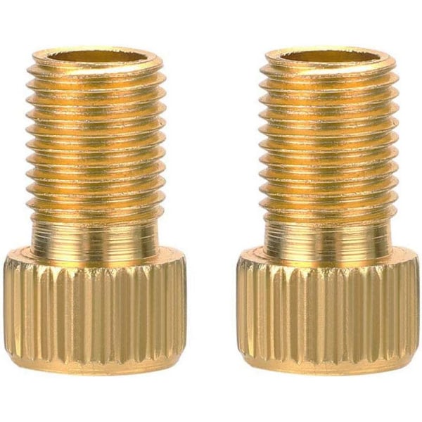 2pcs of P to S Conversion Brass Bicycle Valve Adapter with Seal Ring Bicycl