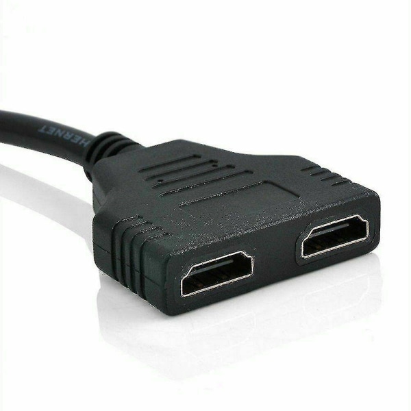 Hdmi-port han til hun 1 indgang 2 udgang splitter kabeladapter