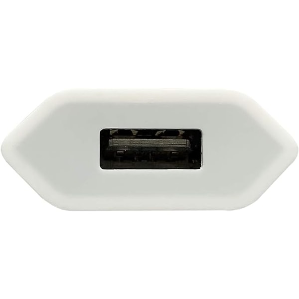 5V/1A USB -laddare, vit