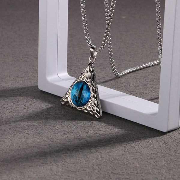 2 Herr Triangle Devil's Eye Hänge Street Punk Halsband