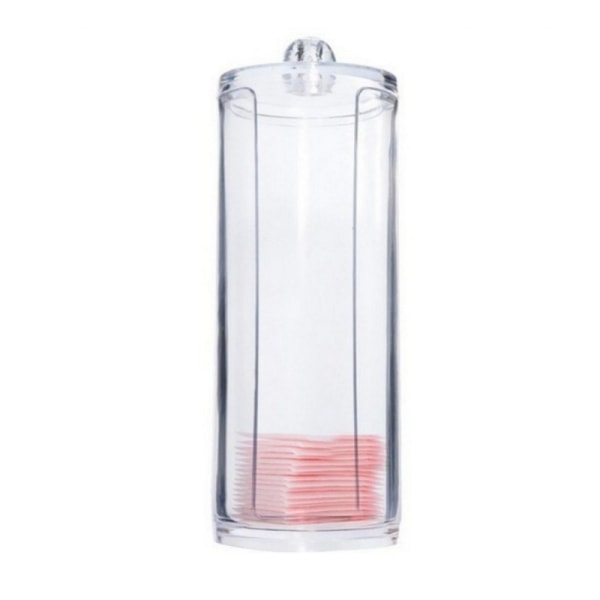 Transparent bomuldskugle pude vatpind makeup puder dispenser holder O